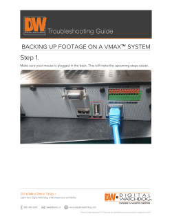 Step 1. - Digital Watchdog