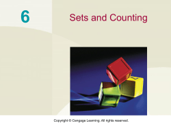 Sets and Counting