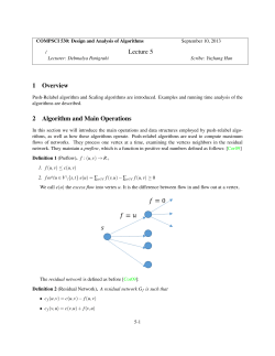 Lecture 5 1 Overview 2 Algorithm and Main Operations
