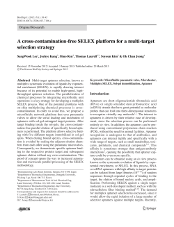 A cross-contamination-free SELEX platform for a multi
