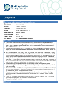 Trainee Accountant Job Description