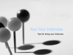 Ace Your Interview