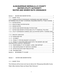 ABCWUA Bill Template - the Albuquerque Water Utility Authority