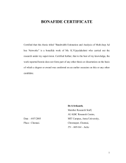 bonafide certificate - AU