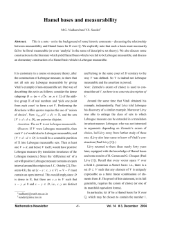 Hamel bases and measurability