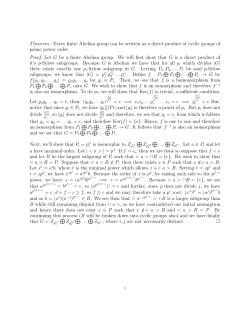 Every finite Abelian group can be written as a direct product of cyclic