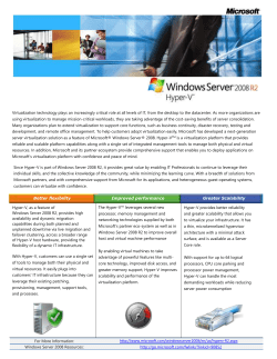 Hyper-V Datasheet - Baroan Technologies