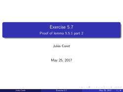 Exercise 5.7 - Proof of lemma 5.5.1 part 2