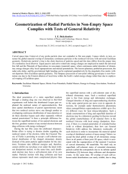 Geometrization of Radial Particles in Non