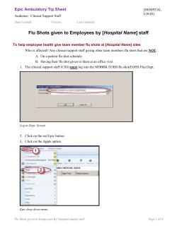 Epic Ambulatory Tip Sheet