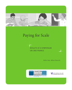 Paying for Scale - Center on Reinventing Public Education
