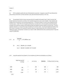 Common Size Income Statement (in percent