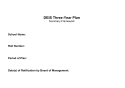 DEIS Plan Framework