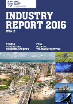 Industry Report V0.3 - Lagos Business School