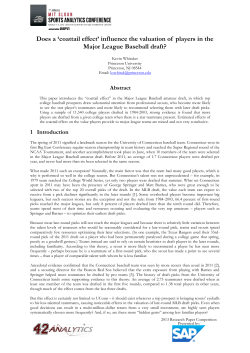 Does a `coattail effect` influence the valuation of players in the Major