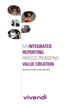 an integrated reporting process promoting value creation
