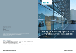 Identify your company`s potential for energy efficiency and