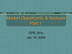 Market Opportunity