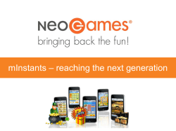 This presentation contains Powerpoint slides - please