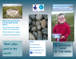 SCAVENGER HUNT AT THE PARK &rdquo;Best play