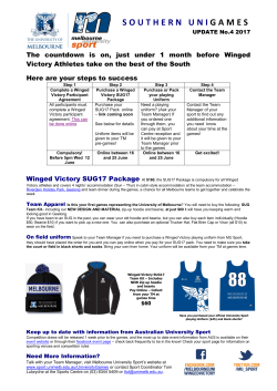 southern uni games - Melbourne University Sport