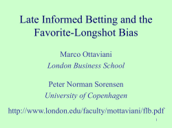 Managerial Economics EMBA 2000 Autumn Term 1998