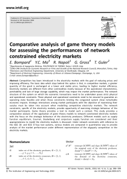Comparative analysis of game theory models for assessing the