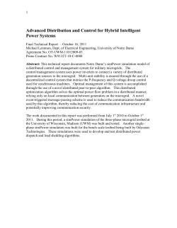 Chapter 9: Conclusions This report documents the work performed
