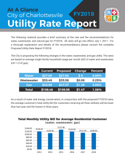 Utility Rate Report - City of Charlottesville