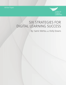six strategies for digital learning success