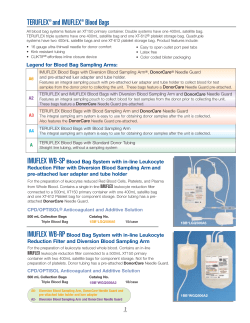 TERUFLEX® and IMUFLEX® Blood Bags