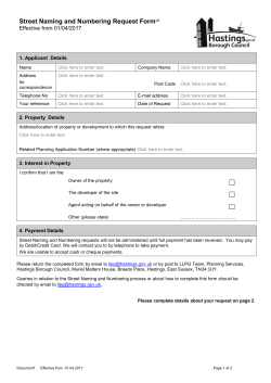 CON29 Required Questions * Fees and recharges per question