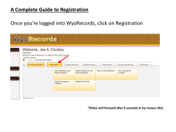 A Complete Guide to Registration Once you`re logged into