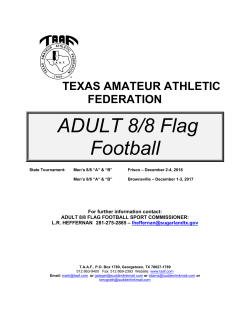 ADULT 8/8 Flag Football