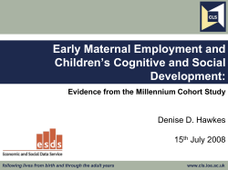 Child of the New Century - Centre for Longitudinal Studies