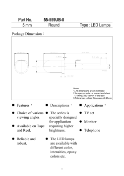 Part No. 55-559UB-0 5 mm Round Type : LED