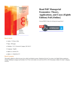Read PdF Managerial Economics: Theory