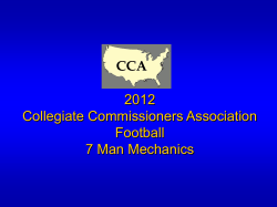 7 Man mechanics power point - South Gulf Football Officials