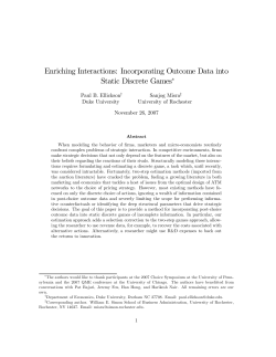 Enriching Interactions: Incorporating Outcome Data into Static