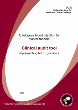 Clincal audit tool