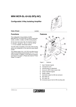 Data Sheet DB EN MINI MCR-SL-UI-UI(-SP)(-NC)