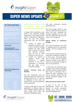 SMSF Trustees will now need to regularly review