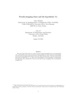 Pseudo-stopping times and the hypothesis (H)