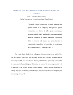 Elabbas Benmamoun, Silvina Montrul and Maria Polinsky