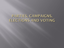 PARTIES, CAMPAIGNS, ELECTIONS AND VOTING