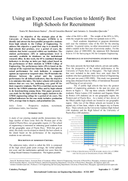 Using an Expected Loss Function to Identify Best High Schools