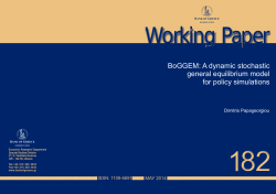BoGGEM: A dynamic stochastic general equilibrium model for policy