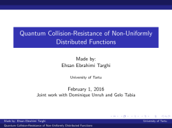 Quantum Collision-Resistance of Non