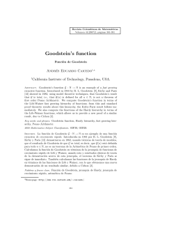 Goodstein`s function
