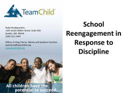 School Discipline - Statewide Legal Advocate Training